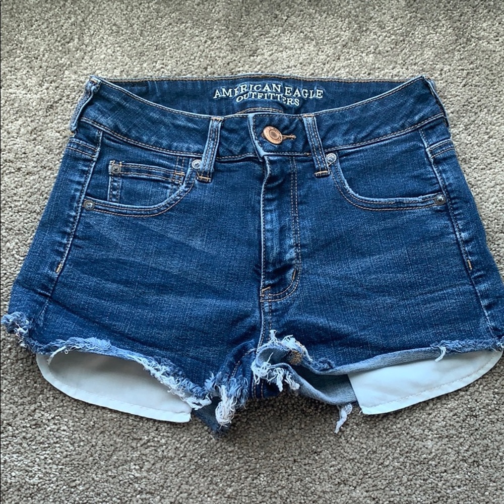 Hi-rise American eagle shorts